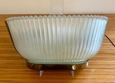 Archimede Seguso, applique in vetro opaco e ottone dorato, Murano, anni 40