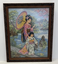 Quadro punto croce giardino