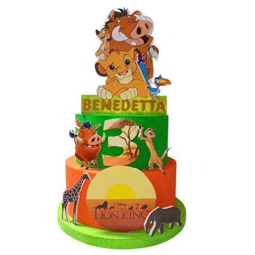 Torta scenografica simba - scenografica, re