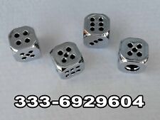 4 TAPPI PER VALVOLA PNEUMATICO TUNING CERCHI DADI DA GIOCO DICE CAP AUTO MOTO