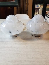 Coppia Di Lampade Da Tavolo Space Age Anni 60