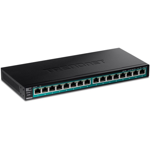Trendnet switch poe - poe+, 16