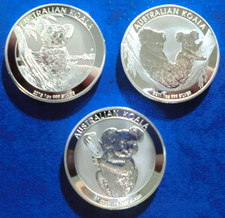 Australia. 3 monete placcate