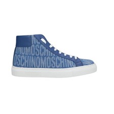 Moschino Couture Serena Denim Logo Hi Top sneakers donna-IN OFFERTA