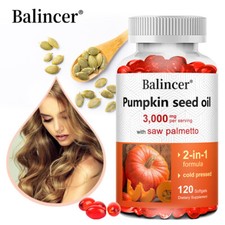 Olio di semi di zucca Saw Palmetta 3750 mg salute della vescica, supporto del sistema immunitario