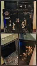 Armadio chinoiserie vintage