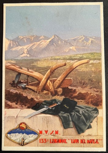 Cartolina militare mvsn 133 - cartolina, militare-mvsn