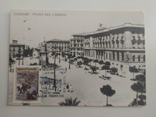 10411 CARTOLINA CAGLIARI PIAZZA DEL CARMINE 1995 ANNULLO SPECIALE