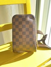 LOUIS VUITTON marsupio in vita Damier geronimos borsa a tracolla marrone