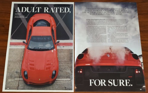 Ferrari 599xx rivista - ferrari, articolo