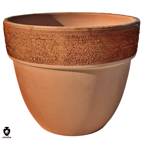 Vaso terracotta rotondo - terracotta, liscio
