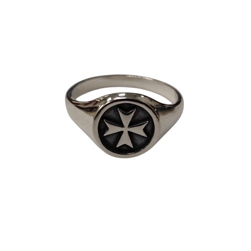 Anello croce malta argento - anello,