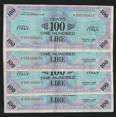 100 lire bilingue - am,