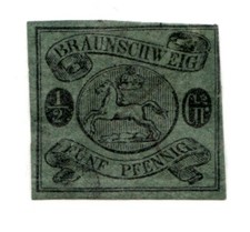 1863 Brunswick tedesco Sc# 6 -