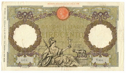 100 lire capranesi - lire,
