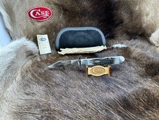 Astuccio 2002 Collectors Club coltello ghepardo manici osso muschio come nuovo in scatola SN# 1679++