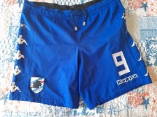 PANTALONCINI SHORT FOOTBALL MATCH WORN CALCIO SAMPDORIA NUMERO 9  KAPPA M. Blue