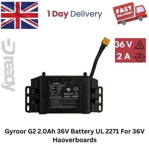 Gyroor 36v 0ah batteria - 2.0ah,