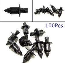 Rivetti clip scatto Plastica 6mm Carene codoni Honda Yamaha Suzuki Kawasaki 100