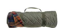 Coperta vintage a quadri verde