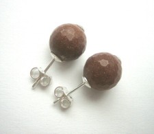 Orecchini flusso oro 10 mm