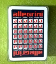 Mazzo  ALLEGRINI 54 Carte Poker Scala 40  Masenghini Bergamo  - NUOVE  Sigillate