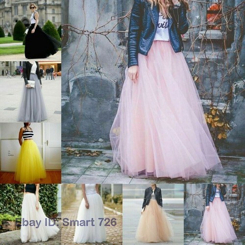 Gonna lunga tulle - 5, strati
