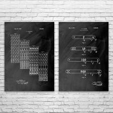 Mahjong Patent Wall Art Set di