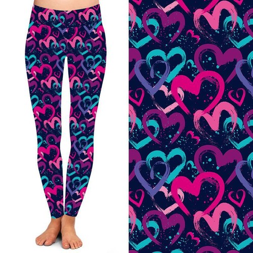 Leggings colorati con stampa - , a