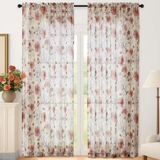Crushed Sheer Curtains 90