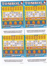 GRATTA E VINCI 4 BIGLIETTI TOMBOLA FORTUNATA  GRATTATO SOLO CODICE PERFETTI