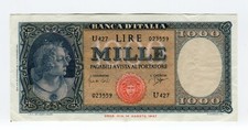 Banconota 1000 Lire Ornata di