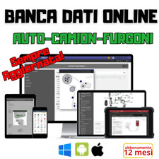 BANCA DATI ONLINE 2025 (12 mesi) AUTO, FURGONI, CAMION - DATI TECNICI E MANUALI