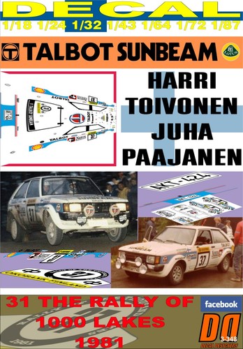 Decal talbot sunbeam lotus - decal,