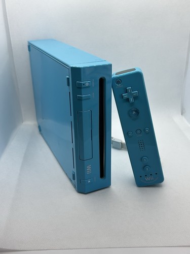 Console nintendo wii azzurra - console,