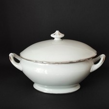 Zuppiera Festonata con  filetti in oro - Ginori - 1933 (cod. 1829)