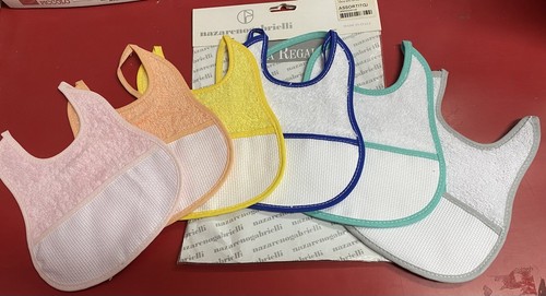 Bavette neonato 100 spugna - bavette, 100%spugna