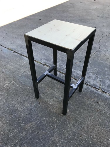 Sgabello ferro legno - sgabello,
