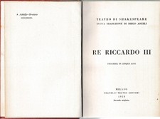 Re Riccardo III. Tragedia in