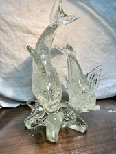 SCULTURA IN VETRO BAROVIER DESIGN MURANO SCULTURA PESCI MADE IN ITALY