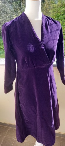 Abito velluto viola vintage - abito,