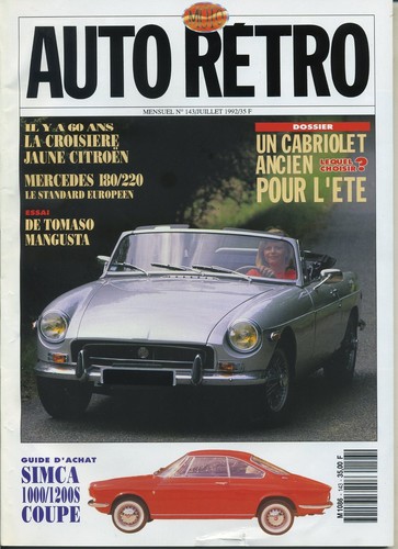Auto retro 143 1992 - auto, 07/1992