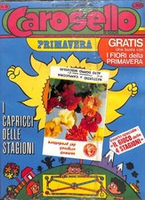 [747] CAROSELLO DI GIOCHI ed. P.E.A. 1974 Blisterato + gadget n. 9 stato Edicola