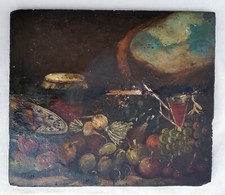 Dipinto antico olio su tavola