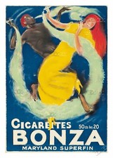 PUBLICITé CIGARETTE BONZA
