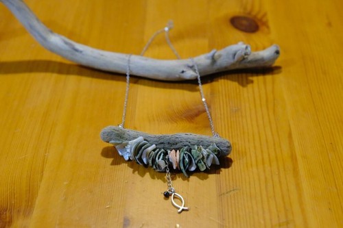 Collane artigianali con legni - collane,