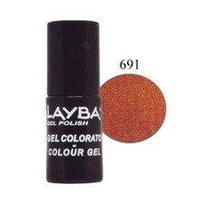 LAYLA LAYBA SMALTO SEMIPERMANENTE GEL POLISH RED GOLD 691