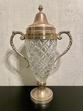 Coppa/vaso in vetro e metallo
