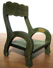 Sedia poltrona in miniatura di