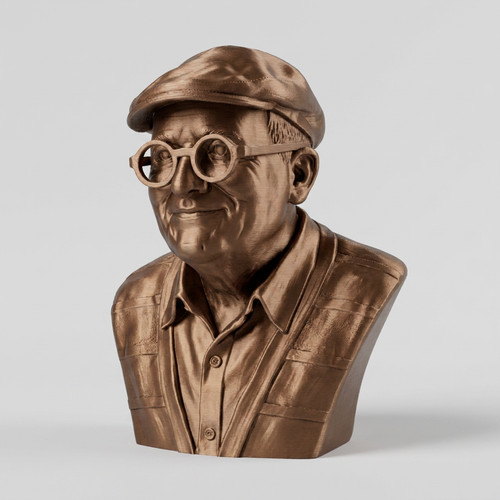 David hockney bust - bust, 20cm